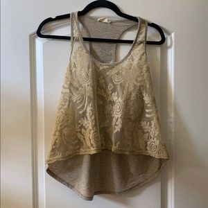 Lace tank top